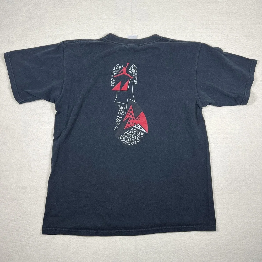 Jordan Shirt Mens Small Black Air Jordan 7 Retro Sneaker Graphic‎ Tee Jumpman